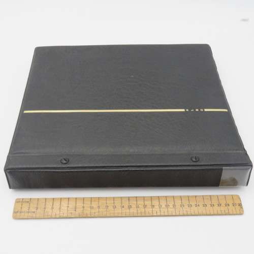 Stamp album with over 1070 stamps - England Jersey Isle of man Gibraltar mint and used