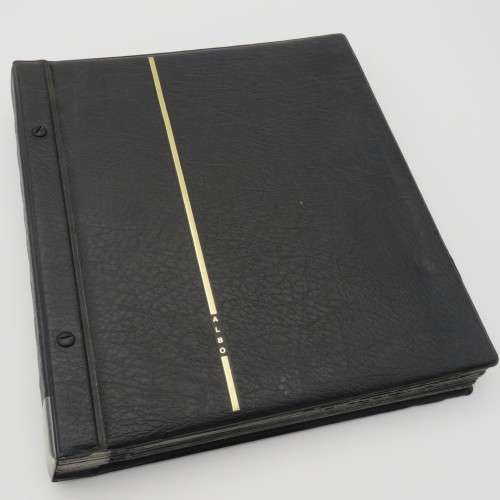 Stamp album with over 1070 stamps - England Jersey Isle of man Gibraltar mint and used