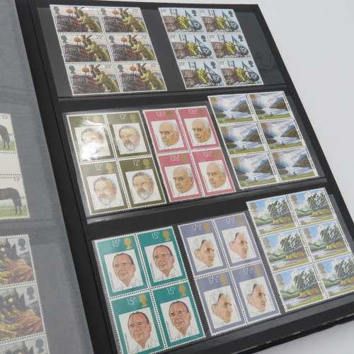 Stamp album with over 1070 stamps - England Jersey Isle of man Gibraltar mint and used