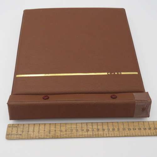 First day cover album with 78 pages and 46 first day covers and control blocks