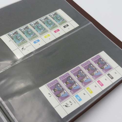 First day cover album with 78 pages and 46 first day covers and control blocks