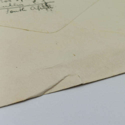 Postal cover - Airmail from Franklin, South Africa to Orbe-Vand, Switzerland