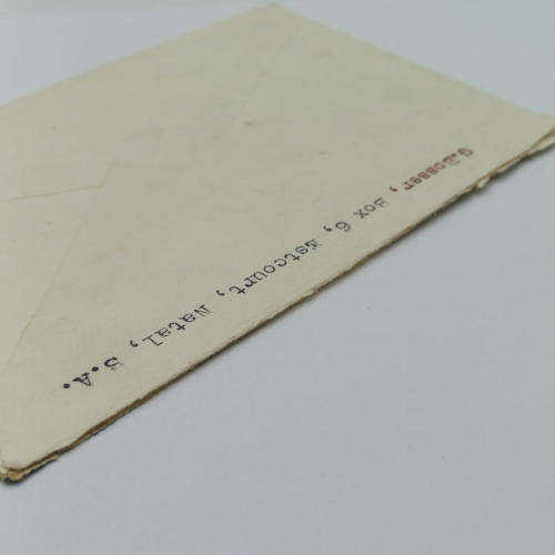 Airmail cover Johannesburg, South Africa to Orbe-Vaud, Switzerland - See descripiton