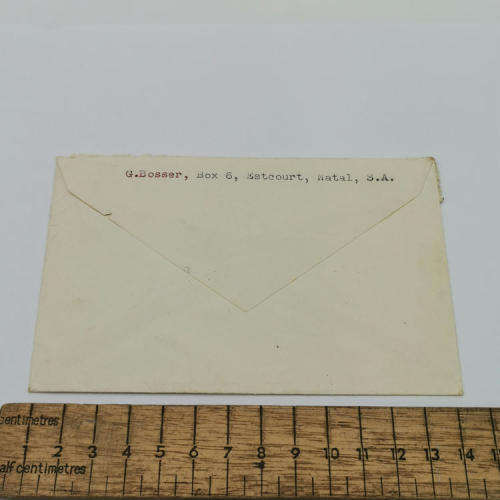 Airmail cover Johannesburg, South Africa to Orbe-Vaud, Switzerland - See descripiton