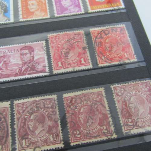 Slip Album with over 1400 stamps from Australia, Cook Islands, New Zealand and more