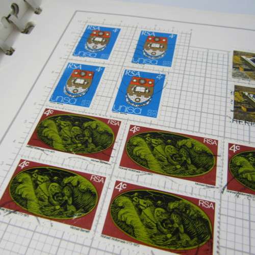 Republic of South Africa Stamp album with over 1800 stamps - used and mint - very nice starter lot