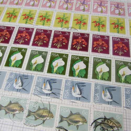 Republic of South Africa Stamp album with over 1800 stamps - used and mint - very nice starter lot