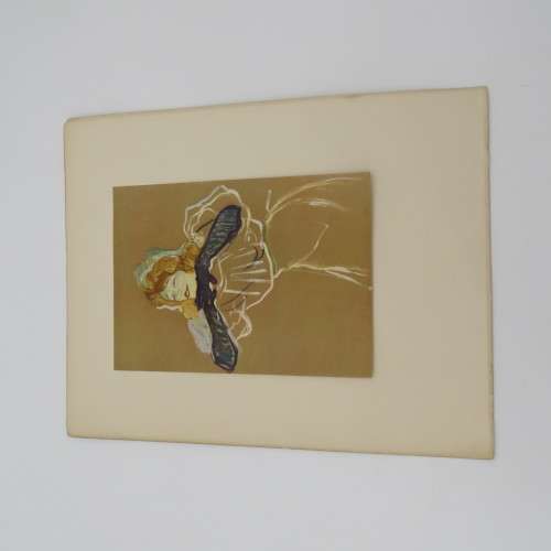 Vintage Henri de Toulouse-Lautrec 1864-1901 printing of Yvette Guilbert 34x27cm