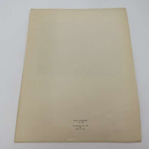 Vintage Paul Gauguin 1848-1903 printing La Femme du roi 34x27cm