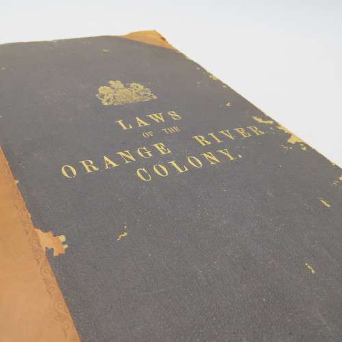 Laws of the Orange River Colony 1900-1906 (Printed 1907)
