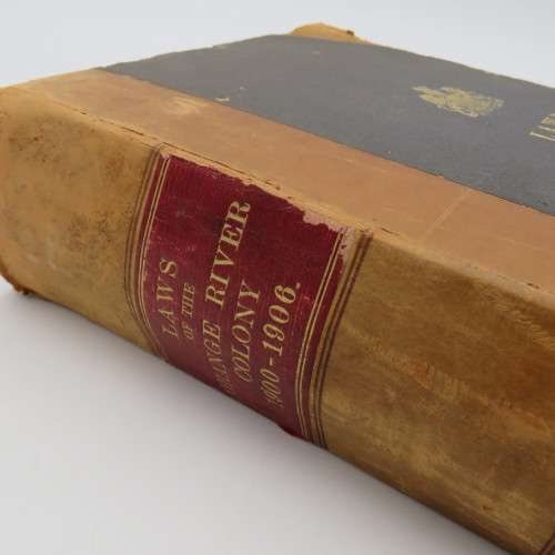 Laws of the Orange River Colony 1900-1906 (Printed 1907)