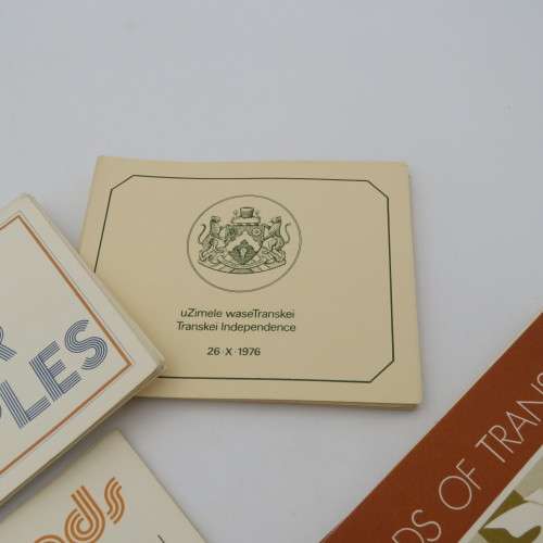 Transkei Lot of 56 collectors cards with stamps - Many duplicates