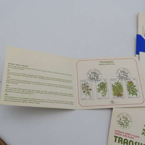 Transkei Lot of 56 collectors cards with stamps - Many duplicates
