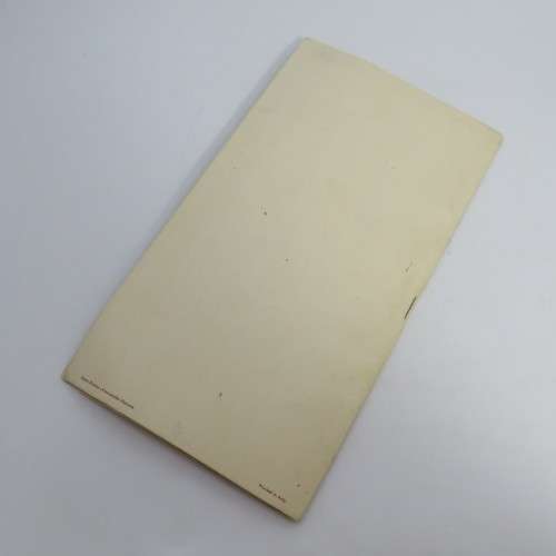 Vintage Passenger list Duilio Italia booklet