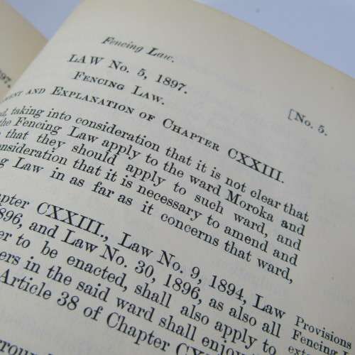 Laws of the Orange River Colony 1901