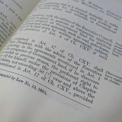Laws of the Orange River Colony 1901