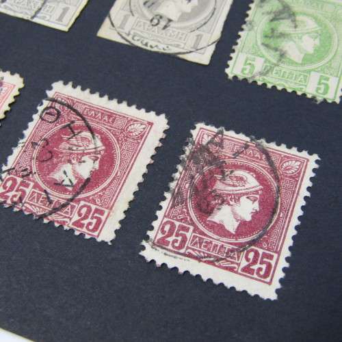 Page with 46 Greek stamps - used