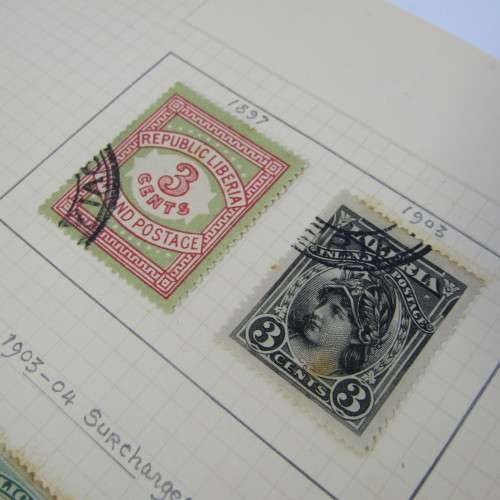Lot of 17 Liberia stamps - mint and used hinged