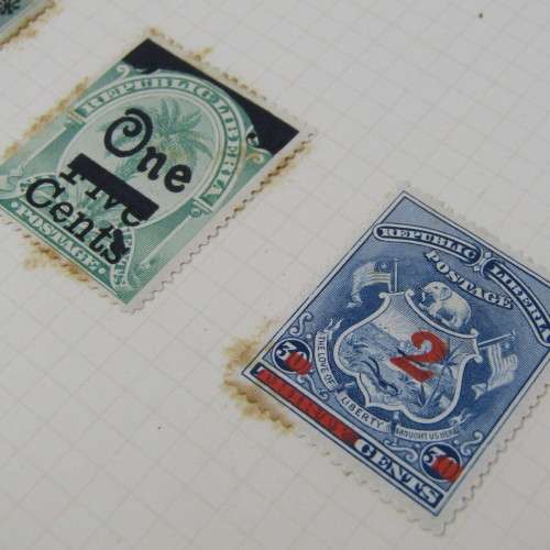 Lot of 17 Liberia stamps - mint and used hinged