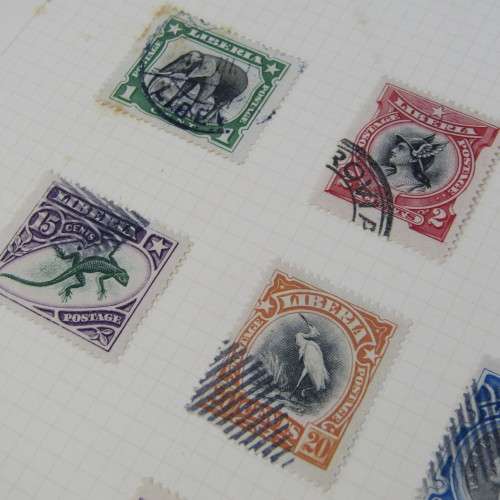Lot of 17 Liberia stamps - mint and used hinged