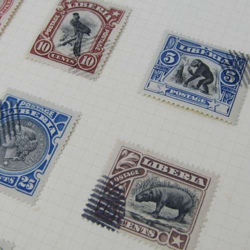 Lot of 17 Liberia stamps - mint and used hinged