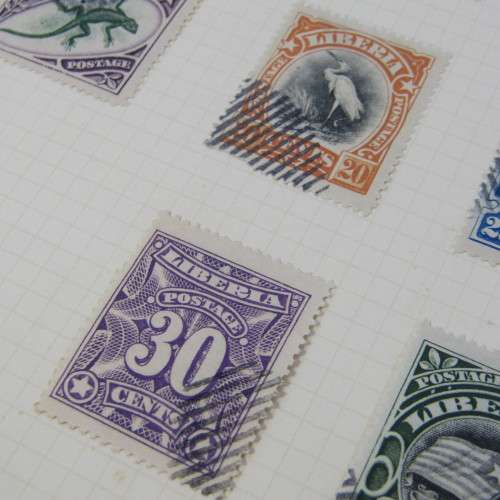 Lot of 17 Liberia stamps - mint and used hinged