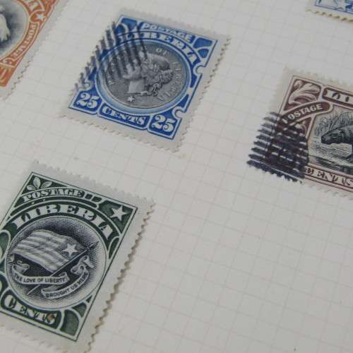Lot of 17 Liberia stamps - mint and used hinged