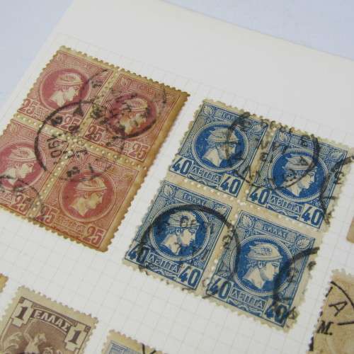 Lot with 48 Greek stamps - mint and used hinged