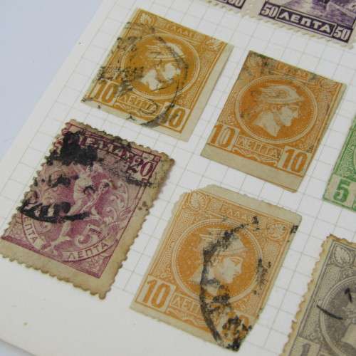 Lot with 48 Greek stamps - mint and used hinged