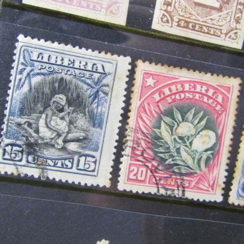 Lot with 29 Liberia stamps - mint and used hinged