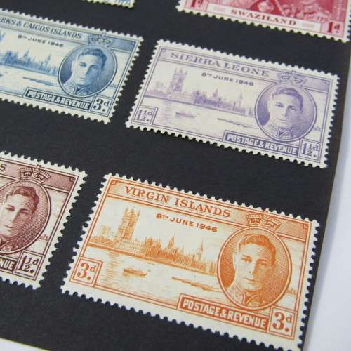 Lot of British commonwealth stamps - mint and used hinged