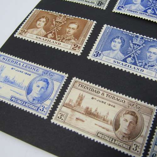 Lot of British commonwealth stamps - mint and used hinged
