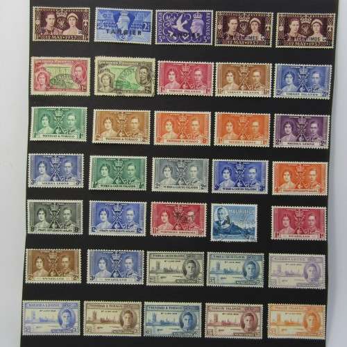 Lot of British commonwealth stamps - mint and used hinged