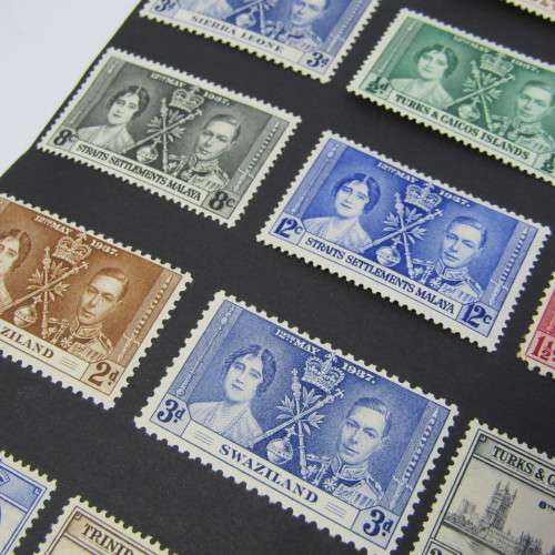 Lot of British commonwealth stamps - mint and used hinged