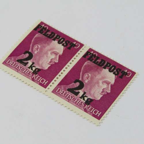 Deutsches Reich 40 Pfennig Feld post stamps - pair mint and single used