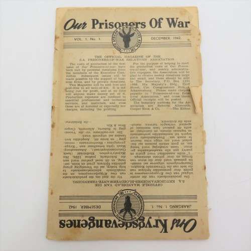 1942 December WW2 Information booklet - our prisoners war