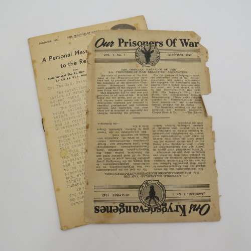 1942 December WW2 Information booklet - our prisoners war