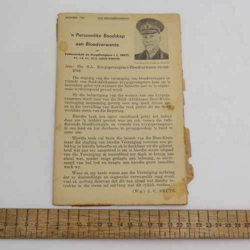 1942 December WW2 Information booklet - our prisoners war