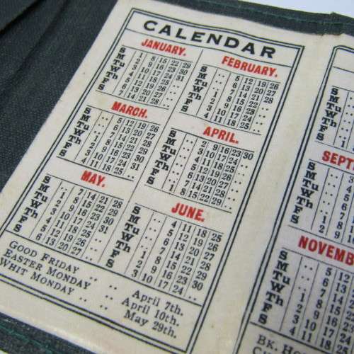 Vintage 1939 Calendar booklet by The Savoy Hotel Madeira