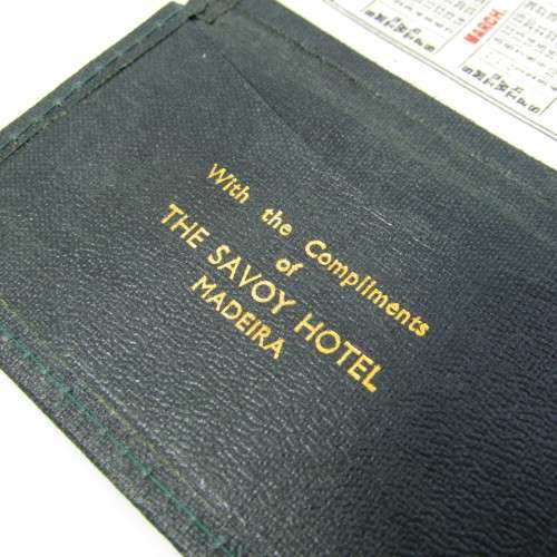 Vintage 1939 Calendar booklet by The Savoy Hotel Madeira