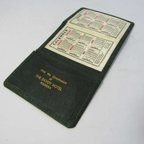 Vintage 1939 Calendar booklet by The Savoy Hotel Madeira