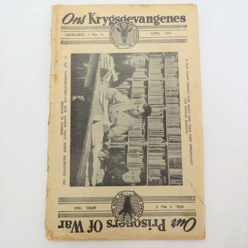 WW2 Our prisoners of War April 1943 - loose front and back page - postal cover