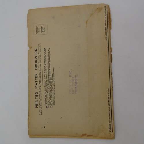 WW2 Our prisoners of War April 1943 - loose front and back page - postal cover