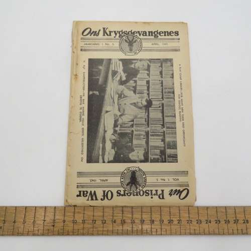 WW2 Our prisoners of War April 1943 - loose front and back page - postal cover