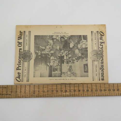 WW2 Our Prisoners of War February 1945 Information booklet with postal cover