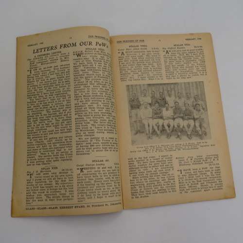 WW2 Our Prisoners of War February 1945 Information booklet with postal cover