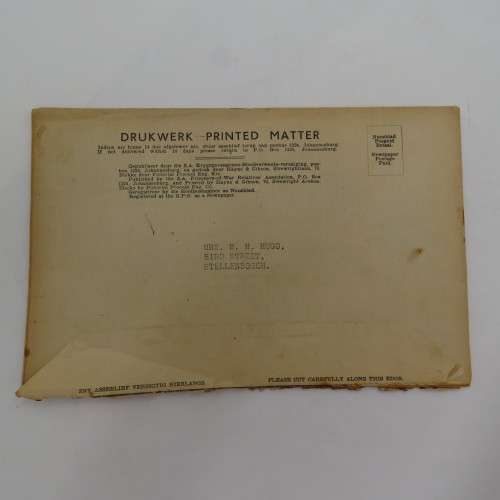 WW2 Our Prisoners of War March 1943 Booklet with postal exterior