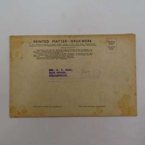 WW2Our Prisoners of War information booklet - March 1945 with postal exterior