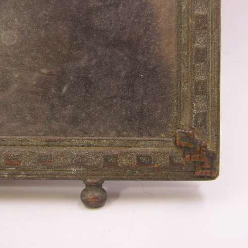 Vintage photo frame with antique coloured picture
