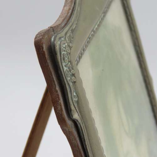 Antique EPNS frame on wooden backing